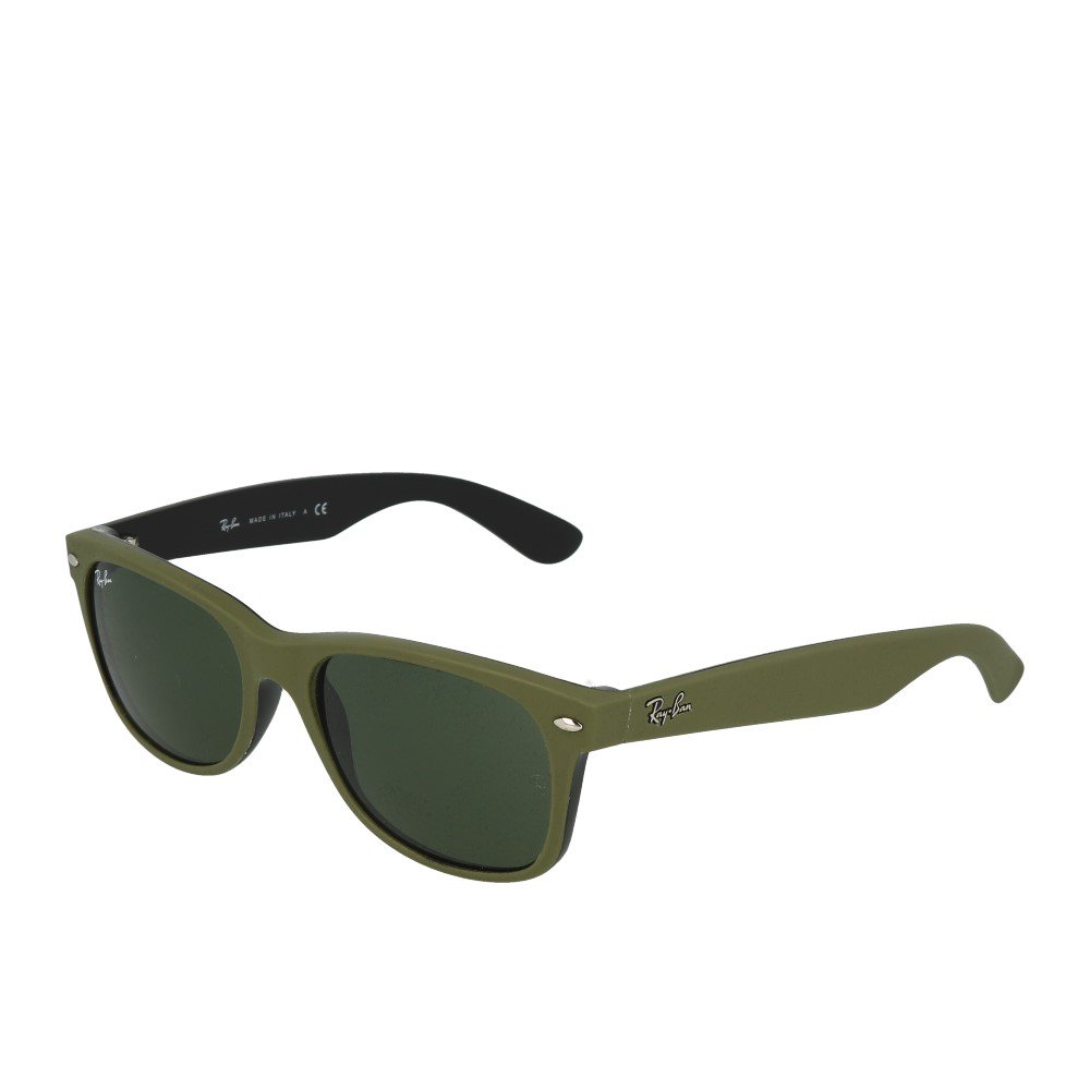 Ray-Ban New Wayfarer RB2132 64631 Matte Green Green