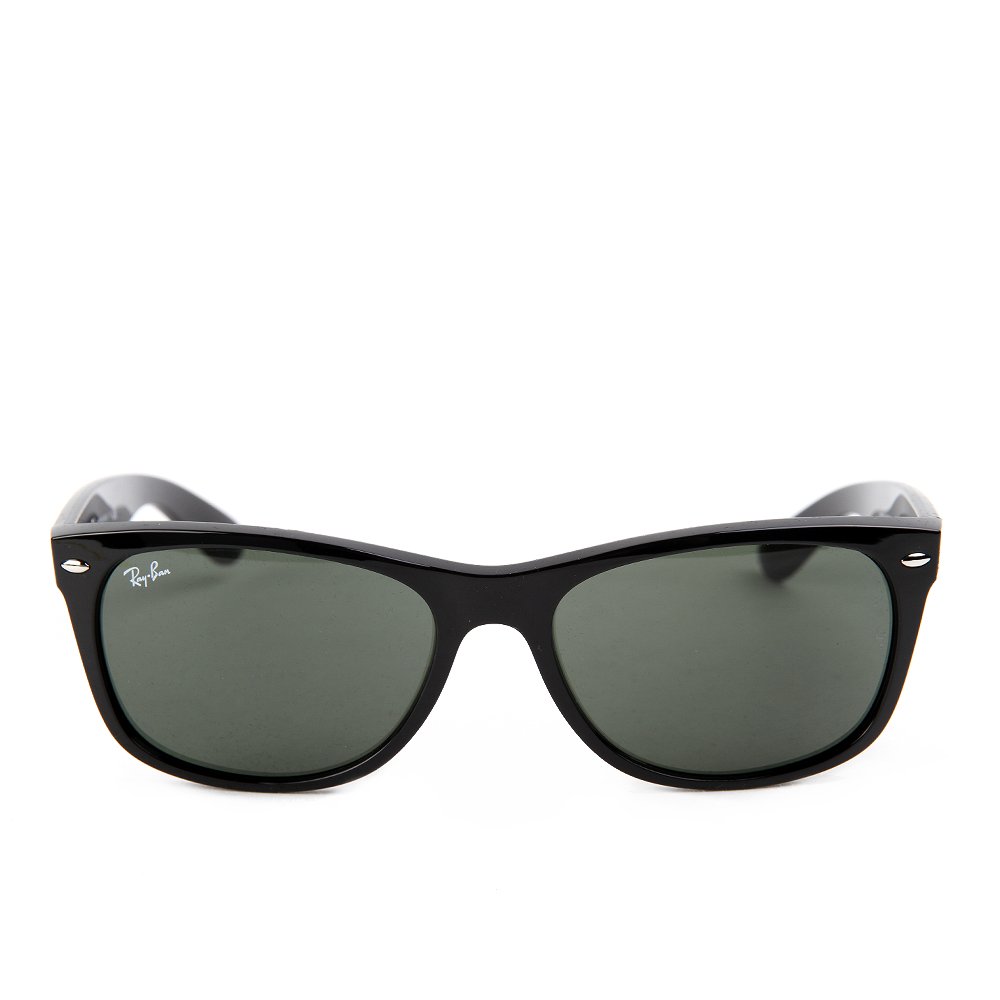 Ray-Ban New Wayfarer RB2132 901 Black Green