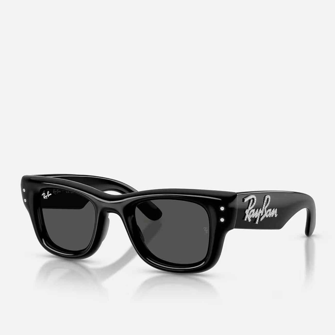 Ray-Ban Wayfarer Puffer Black Strass Dark Grey