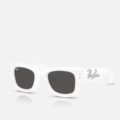 Ray-Ban Wayfarer Puffer White Strass Dark Grey