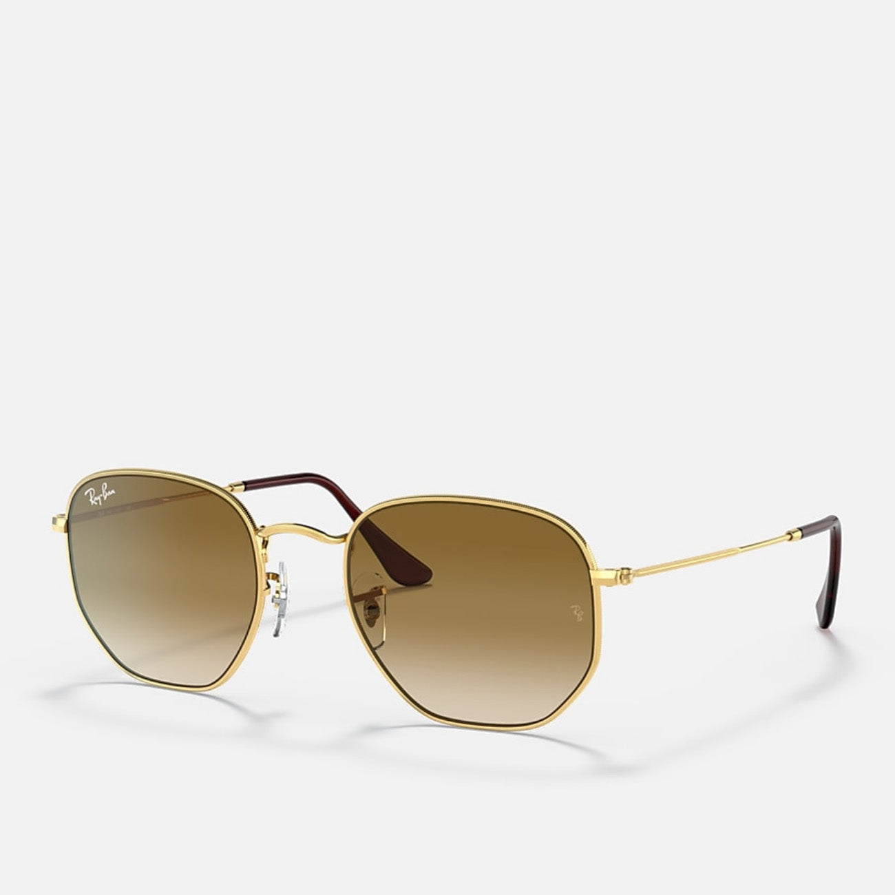 Ray-Ban Hexagonal Arista Clear Gradient Brown