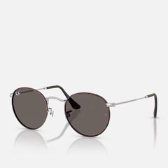 Ray-Ban Round Metal Matt Havana Matt Silber Dark Grey