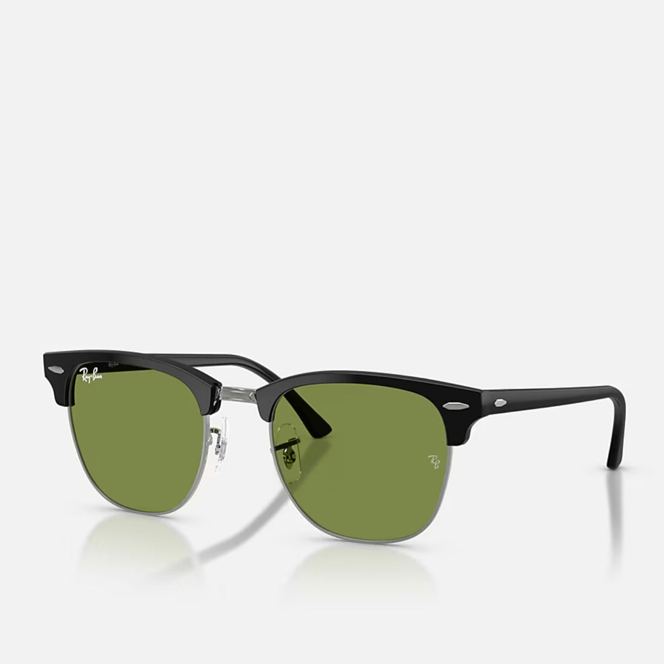Ray-Ban Clubmaster RB3016 Matt Black on Black Green