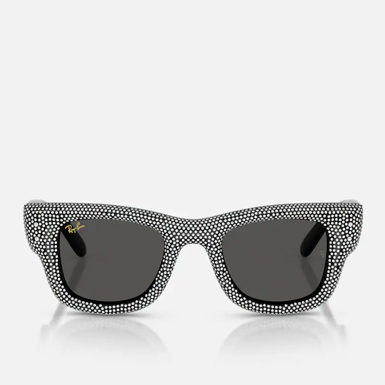 Ray-Ban Wayfarer Puffer Black Strass Pave Dark Grey