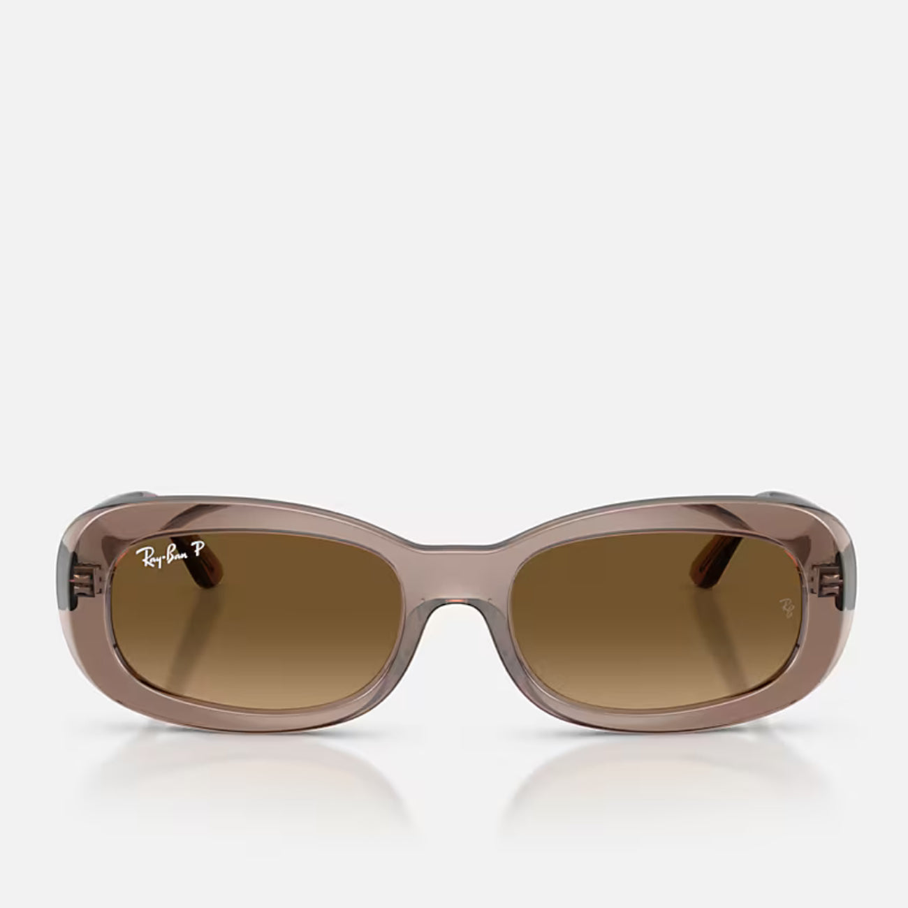 Ray-Ban RB2221 6827M2 Trans Beige Brown Polar